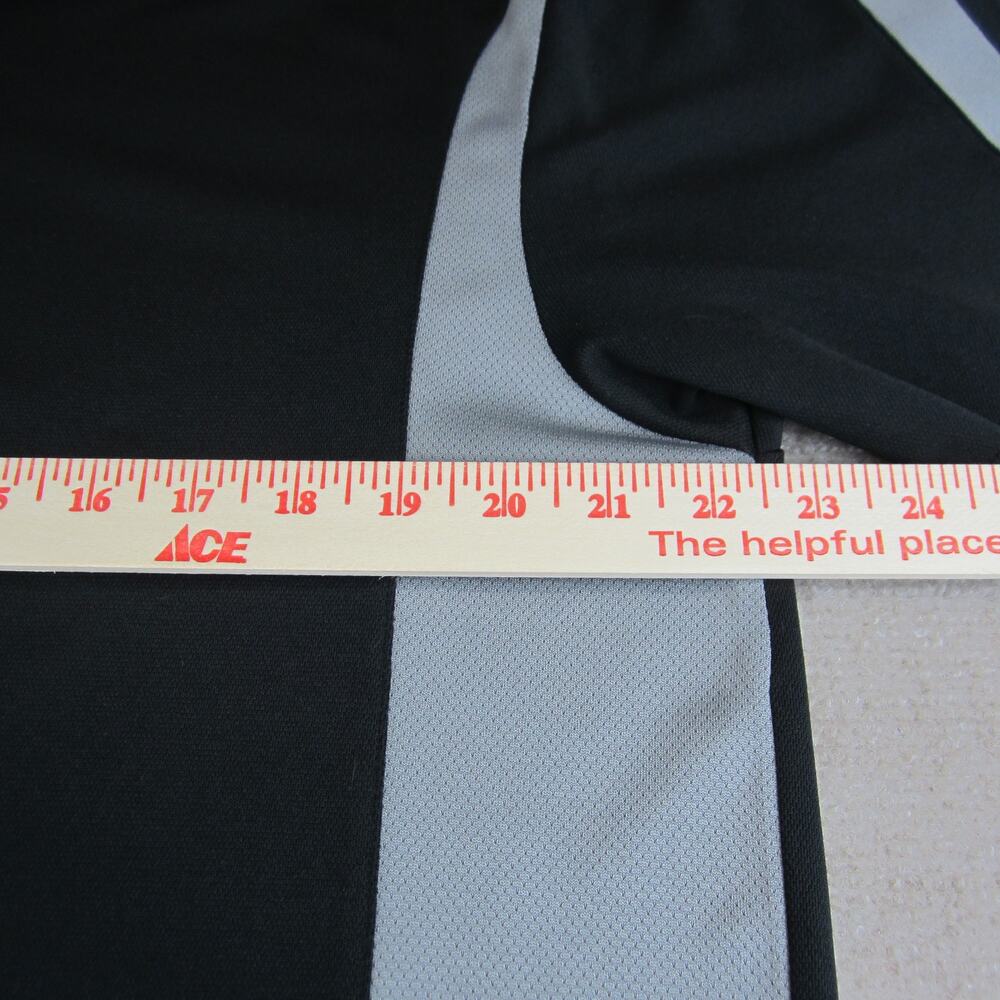 Grand Slam Polo Shirt Mens Large Short Sleeve Black Grey Golf - Picture 4 of 7